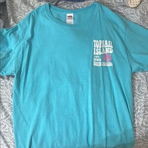 Fruit of the Loom Teal Topsail Island T-Shirt
